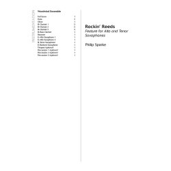 Rockin' Reeds : feature for Alto and Tenor Saxophones with opt. Percussion